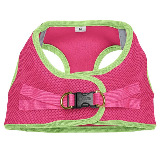 Pink and Lime Small Dog Vest Harness