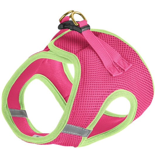 Pink and Lime Small Dog Vest Harness