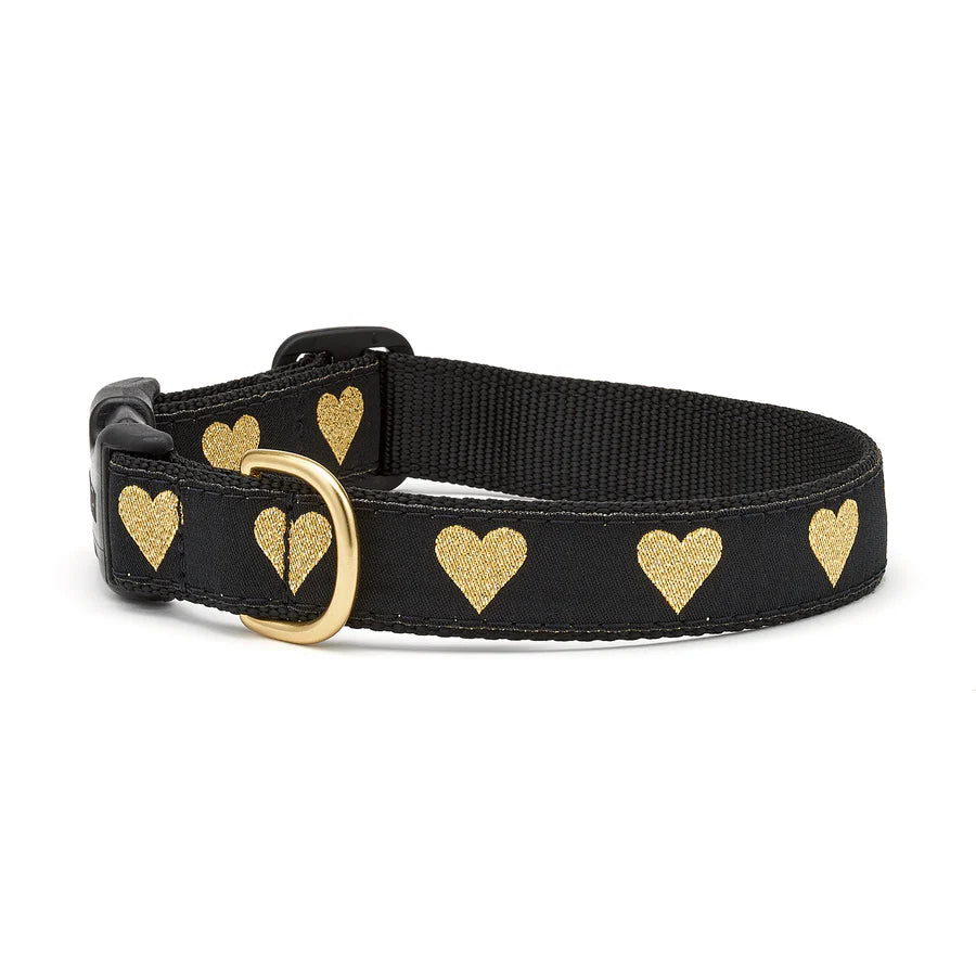 Up Country Heart of Gold Collar - Handmade USA Boutique Style - Canine Curiosity Store Cork