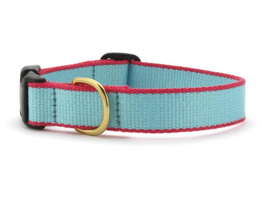 Color Market Dog Collar - Wide - Aqua & Coral